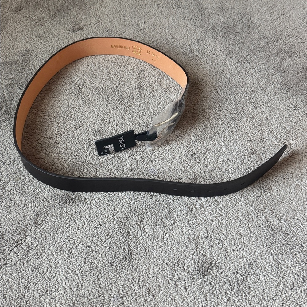 Lebra Dark Brown Leather Belt